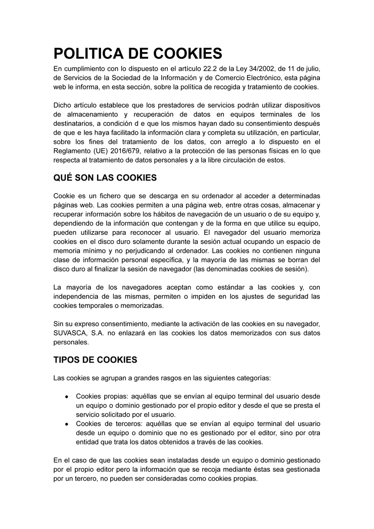 Política de Cookies